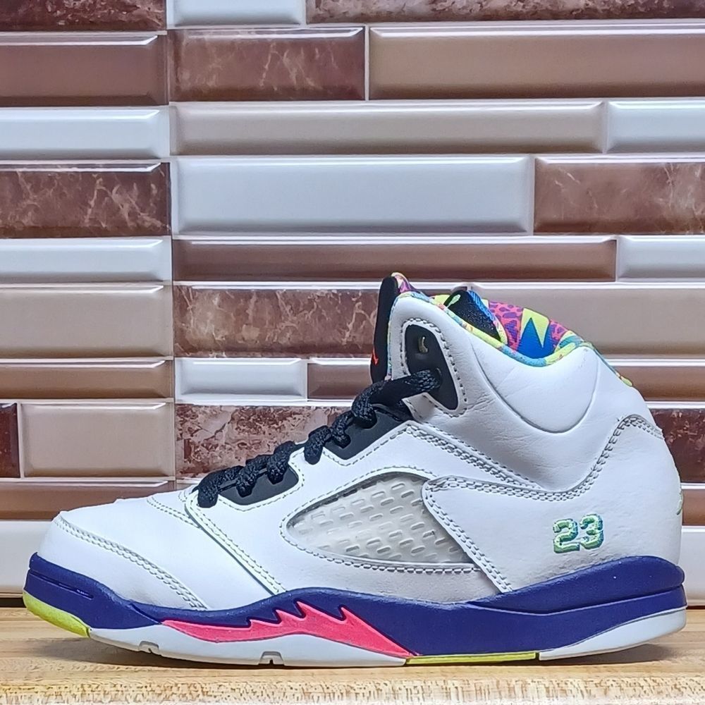 Jordan 5 White Bel-Air Size 2.5y Big Kids